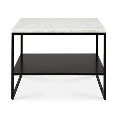 Ethnicraft Stone side table marble white