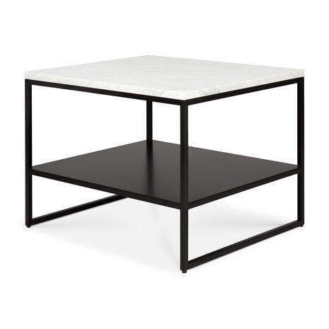 Ethnicraft Stone side table marble white