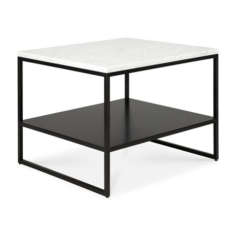 Ethnicraft Stone side table marble white