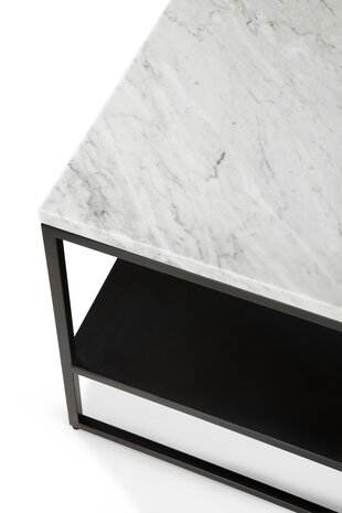 Ethnicraft Stone side table marble white