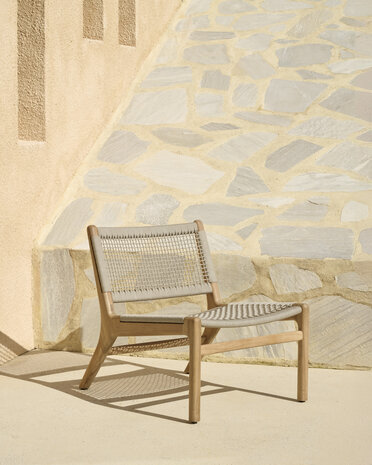 Ethnicraft Jack Woven outdoor loungestoel