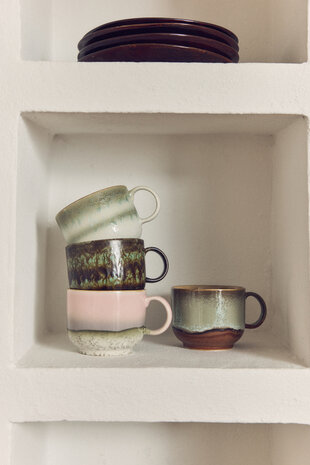 HKLIVING 70s ceramics: tea cup, nova (set of 2)
