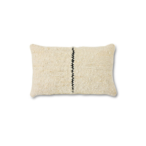 HKLIVING Natural wool striped cushion 50x30 cm 