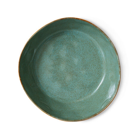 HKLIVING 70s ceramics: pasta bowls golden hour, set of 2
