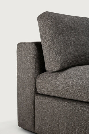 Ethnicraft Mellow Modular Sofa Granite Eco Fabric 1 Seater