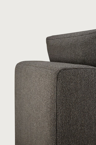 Ethnicraft Mellow Modular Sofa Granite Eco Fabric 1 Seater