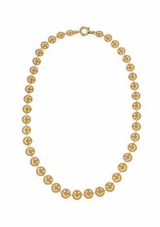 Bonnie Studios Smiley gold necklace