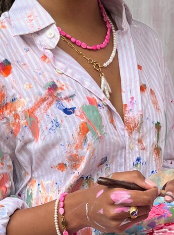 Bonnie Studios Charlie pink necklace