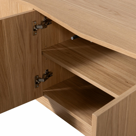WOOOD Zuma tv meubel 200cm eiken transparant