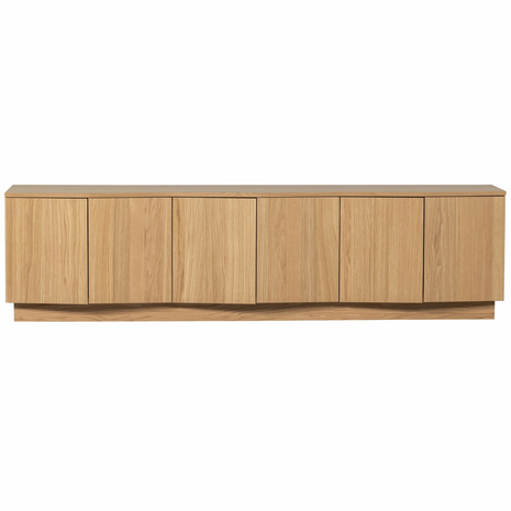 WOOOD Zuma tv meubel 200cm eiken transparant