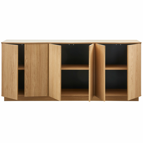 WOOOD Zuma dressoir eiken 200cm eiken transparant