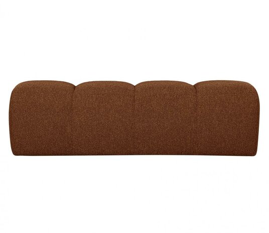 Woood Mojo Eetbankje 164cm Bouclé Roest Bruin Melange
