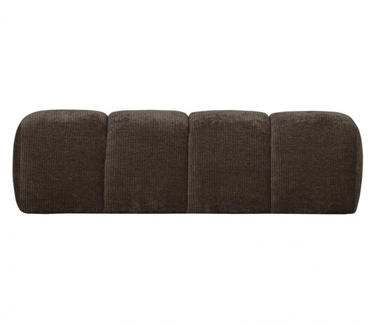 Woood Mojo Eetbankje 164cm Geweven Ribstof Bruin