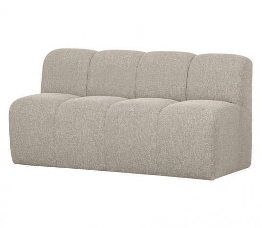 Woood Mojo Eetbankje 164cm Met Rugleuning Bouclé Beige Melange
