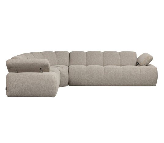 WOOOD Mojo hoekbank bouclé beige melange