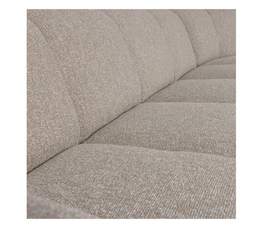 WOOOD Mojo hoekbank bouclé beige melange rechts