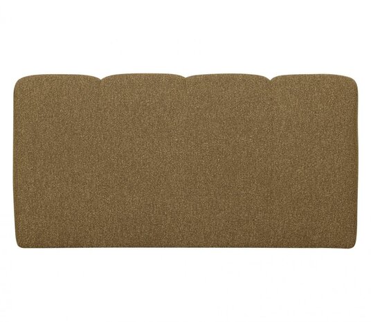 WOOOD Mojo Eetbankje 164cm Met Rugleuning Bouclé Geel/Bruin Melange