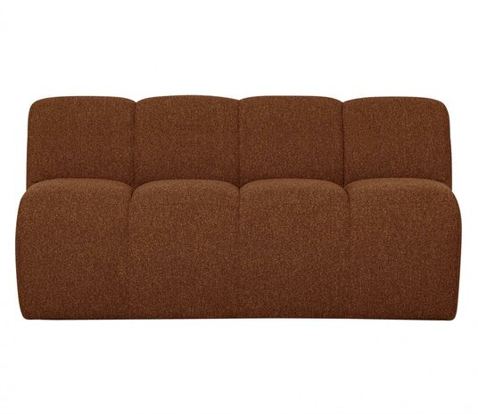 WOOOD MojWOOOD Mojo Eetbankje 164cm Met Rugleuning Bouclé Roestbruin Melangeo Eetbankje 164cm Met Rugleuning Boucl&#x00e