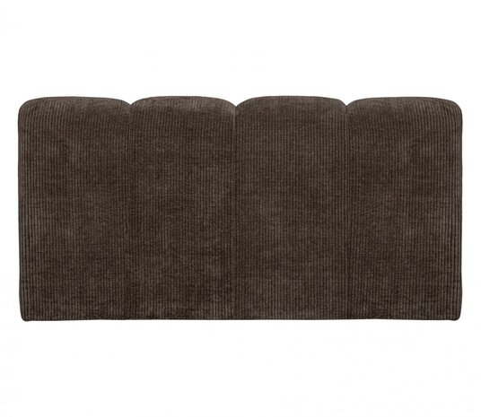 WOOOD Mojo Eetbankje 164cm Met Rugleuning Ribstof Bruin