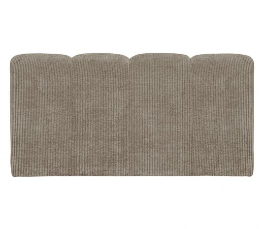WOOOD Mojo Eetbankje 164cm Met Rugleuning Ribstof Donkerzand