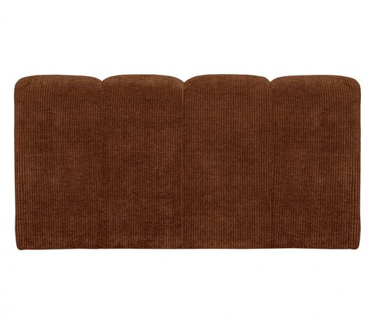 WOOOD Mojo Eetbankje 164cm Met Rugleuning Ribstof Roestbruin
