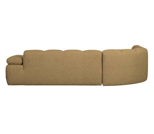 WOOOD Mojo hoekbank bouclé Geel/Bruin melange links