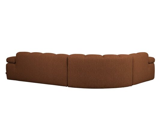 WOOOD Mojo hoekbank bouclé Roestbruin melange links