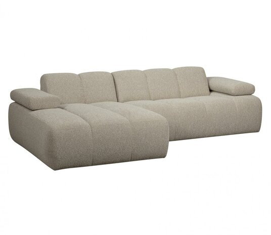 WOOOD Mojo Chaise Longue Bouclé Beige Melange Links