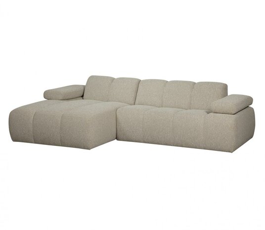 WOOOD Mojo Chaise Longue Bouclé Beige Melange Links