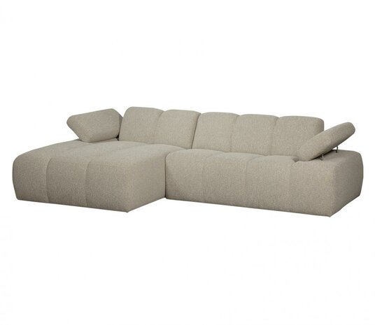 WOOOD Mojo Chaise Longue Bouclé Beige Melange Links