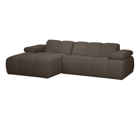 WOOOD Mojo Chaise Longue Bouclé Bruin Melange Links