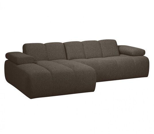 WOOOD Mojo Chaise Longue Bouclé Bruin Melange Links