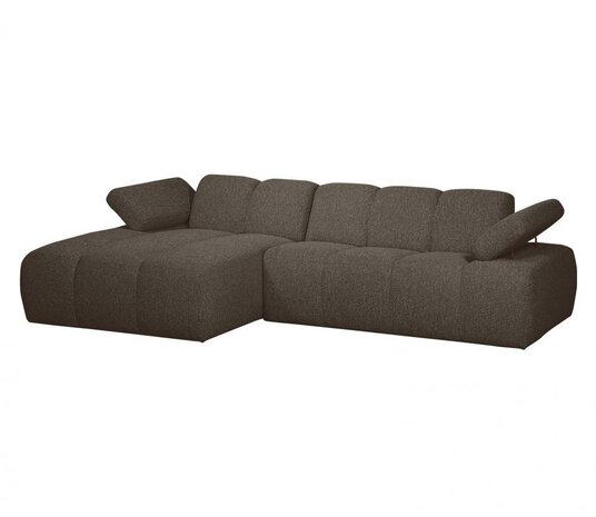 WOOOD Mojo Chaise Longue Bouclé Bruin Melange Links