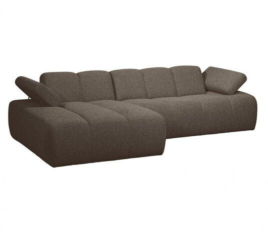 WOOOD Mojo Chaise Longue Bouclé Bruin Melange Links