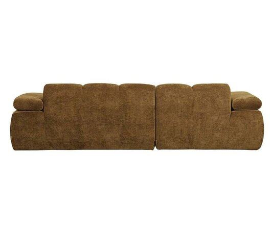 WOOOD Mojo Chaise Longue Geweven Ribstof Honinggeel Links