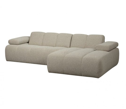WOOOD Mojo Chaise Longue Bouclé Beige Melange Rechts