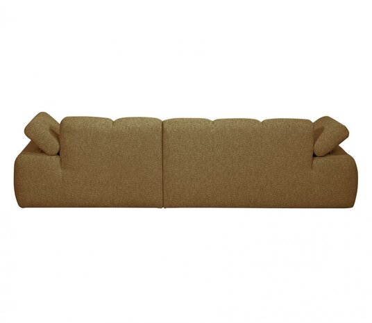 WOOOD Mojo Chaise Longue Bouclé Geel/Bruin Melange Rechts