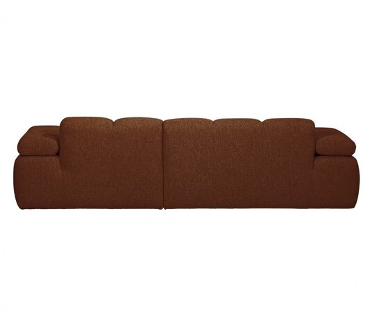 WOOOD Mojo Chaise Longue Bouclé Roestbruin Melange Rechts