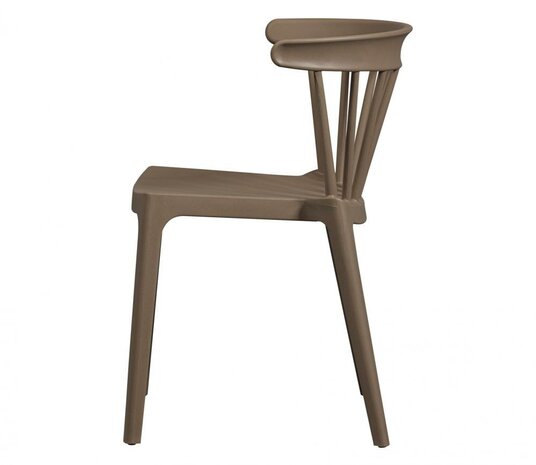 WOOOD Bliss Tuinstoel Met Spijlen Coffee Fiber Bruin Melange
