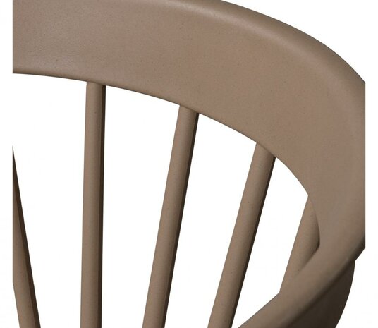 WOOOD Bliss Tuinstoel Met Spijlen Coffee Fiber Bruin Melange