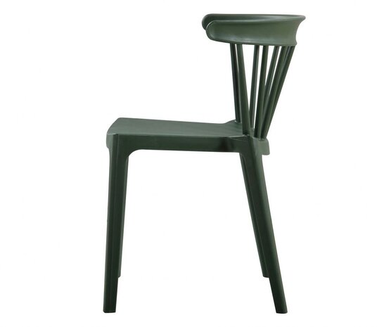 WOOOD Bliss Tuinstoel Met Spijlen Kunstof Army Green