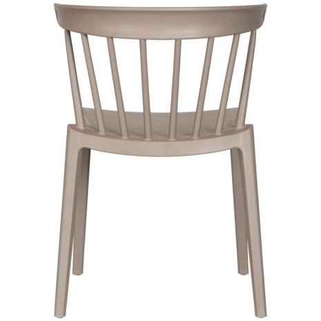 WOOOD Bliss Tuinstoel Met Spijlen Kunstof Taupe
