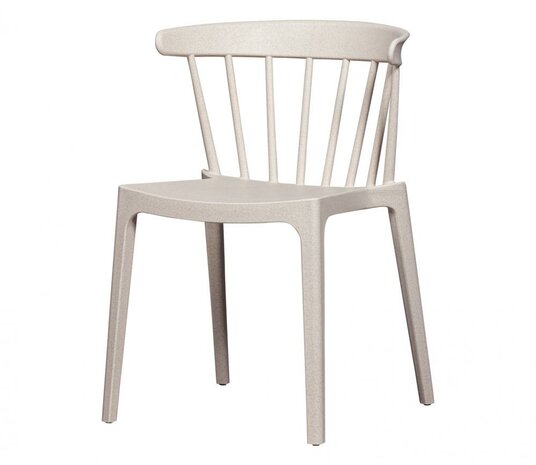 WOOOD Bliss Tuinstoel Met Spijlen Wheat Fiber Off White Melange