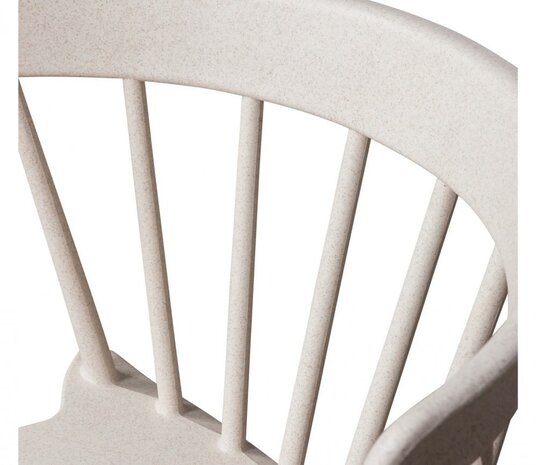 WOOOD Bliss Tuinstoel Met Spijlen Wheat Fiber Off White Melange