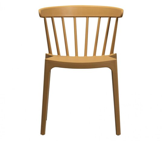 WOOOD Bliss Tuinstoel Met Spijlen Wheat Fiber Caramel Melange