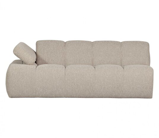 WOOOD Mojo 2-zits Met Arm Links Bouclé Beige Melange