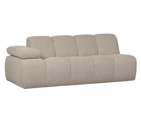 WOOOD Mojo 2-zits Met Arm Links Bouclé Beige Melange