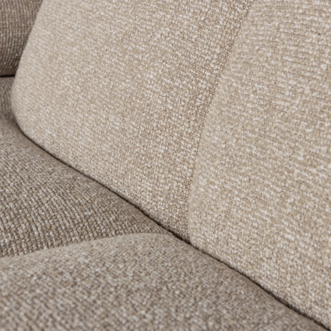 WOOOD Premium Mojo 1,5-Zits Met Arm Links Bouclé Beige Melange