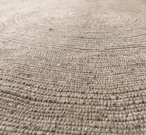 WOOOD Utopia vloerkleed rond naturel 