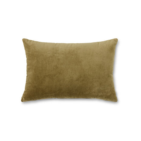 HKLIVING velvet cushion army green 60x40 cm 